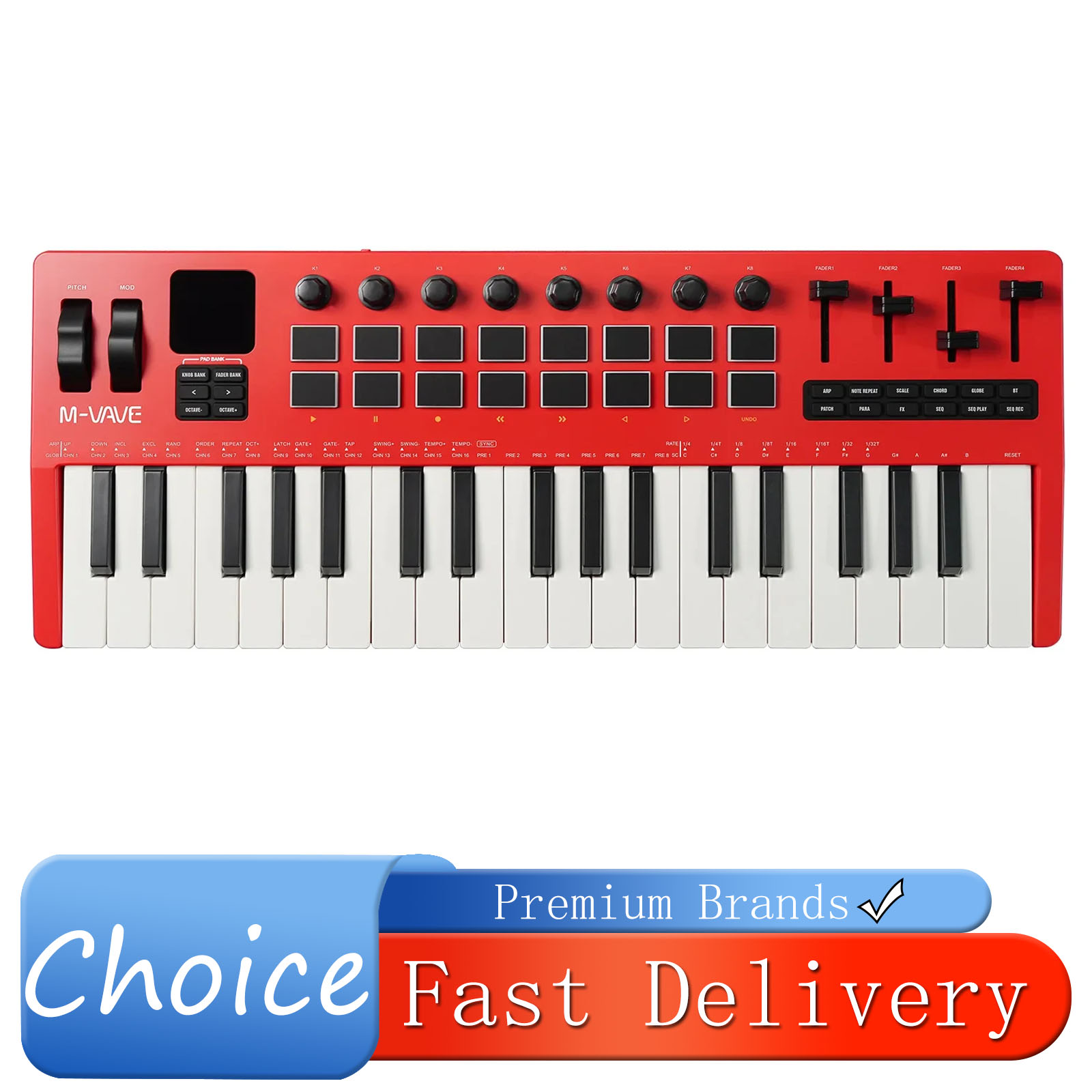 M-VAVE SMK-37 Pro, 37 Tuşlu, K - Midi Controller Pad incelemesi ve fiyatı